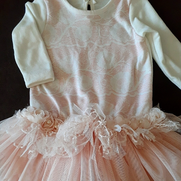 NWT 2-Piece Baby Girl Dress with Tool Bottom with Leggings - Picture 2 of 6